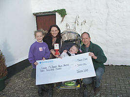 The Way family donating to the Ronald McDonald House Bristol