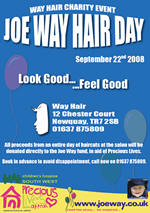 Way Hay...Hair Dressers cut hair for Joe Way