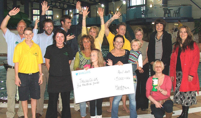 Team Hendra donating £5000 to the precious lives appeal.