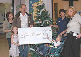 Donation to Treliske Hospital Truro Cornwall